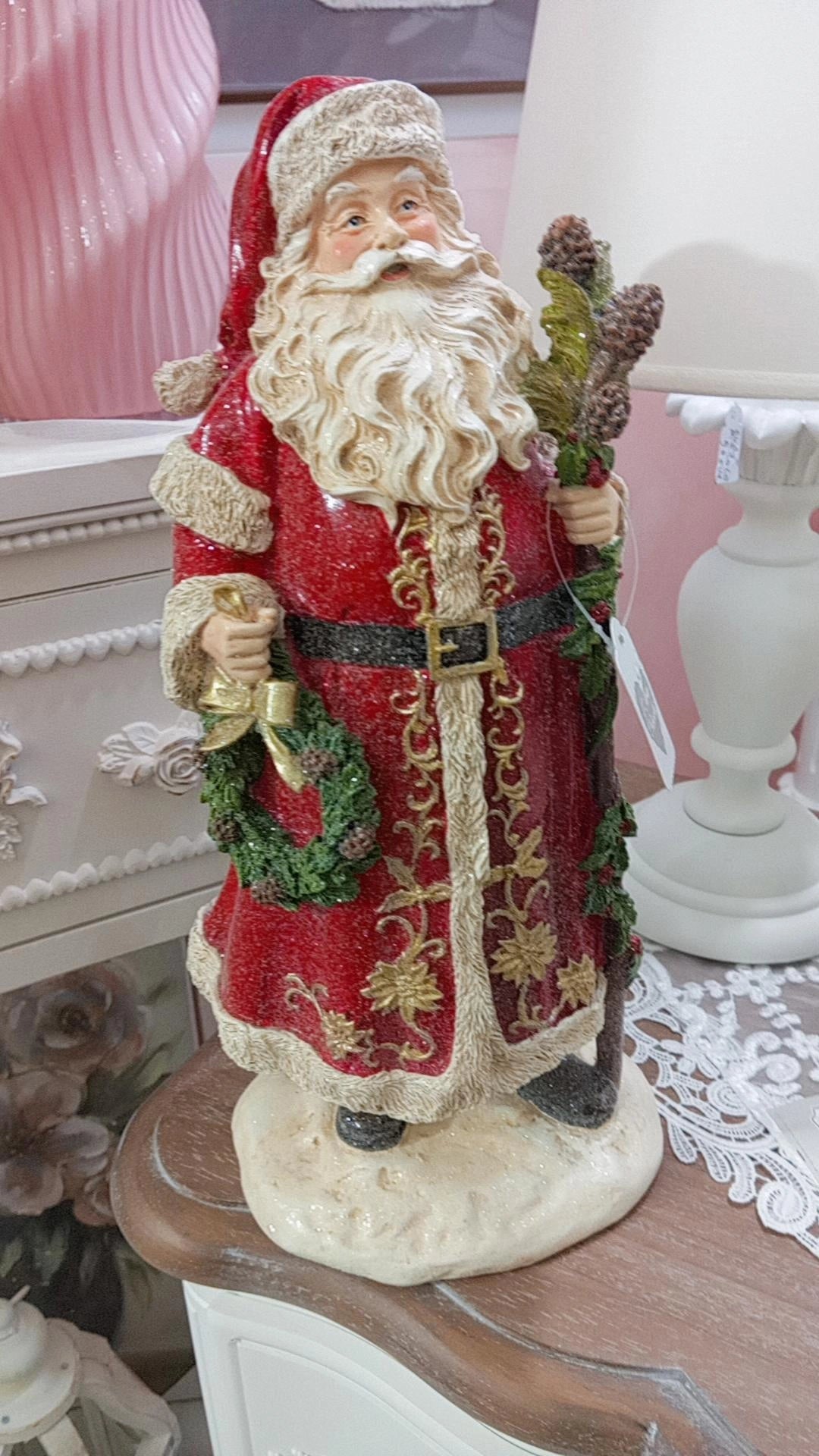 Babbo natale con ghirlanda xn32