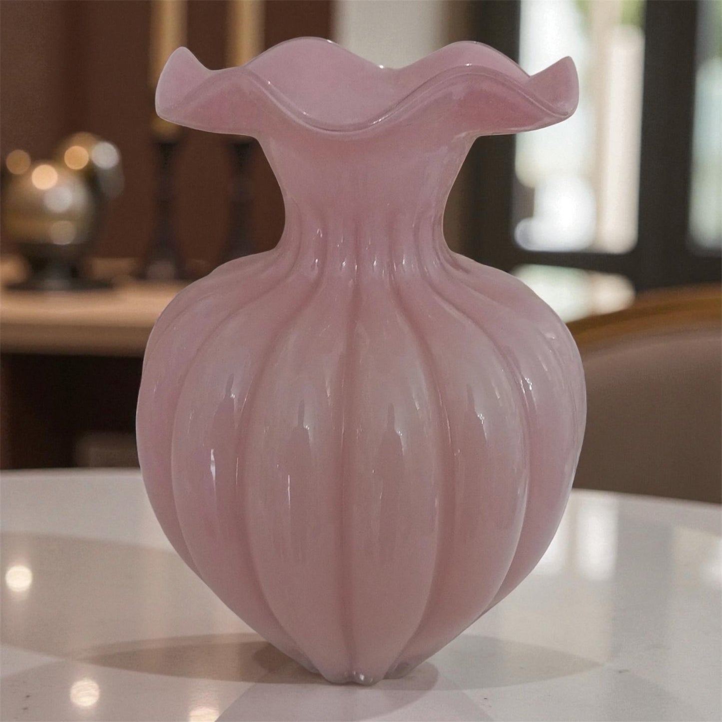 Vaso in vetro rosa Cod of57