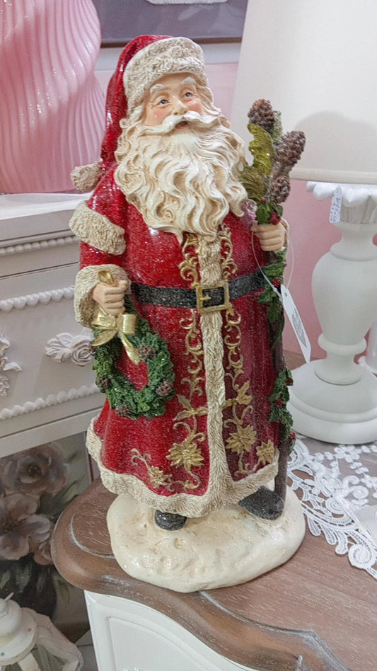 Babbo natale con ghirlanda xn32
